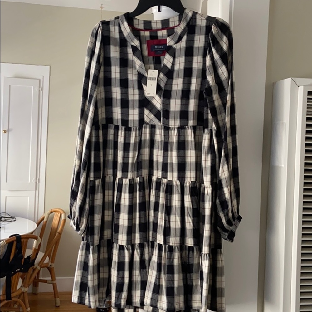 NWT Maeve plaid swing dress